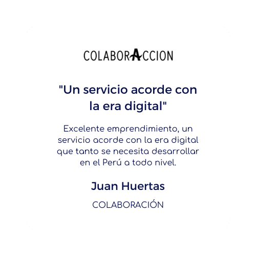 testimonio colaboracion   Diseño de landing pages en Lima   Perú