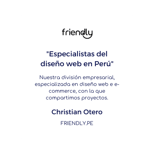 testimonio friendly   Diseño de landing pages en Lima   Perú