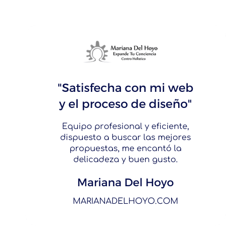 testimonio mariana del hoyo   Diseño de landing pages en Lima   Perú