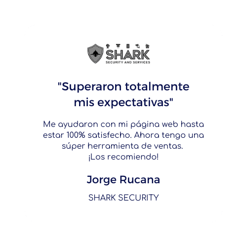 testimonio shark   Diseño de landing pages en Lima   Perú