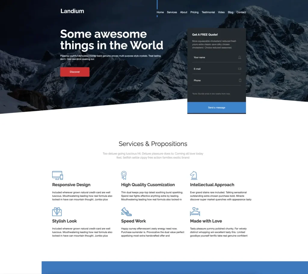 Diseno de Landing Page para Campanas en Tiktok en Peru   Diseño de landing pages en Lima   Perú